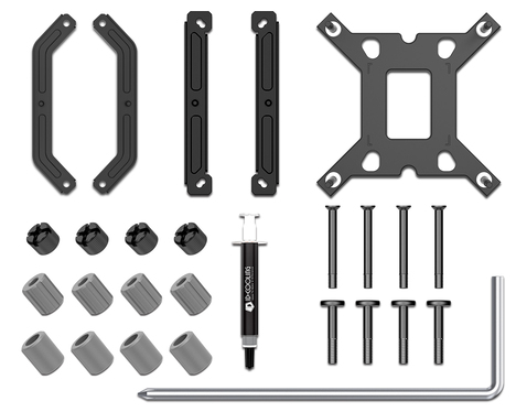 Устройство охлаждения(кулер) ID-Cooling IS-55 Soc-AM5/AM4/1200/1700/1851 черный 4-pin 31.2-31.2dB Al+Cu 125W 450gr Ret (IS-55 BLACK)