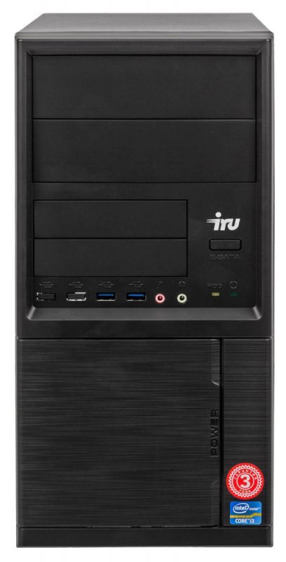 ПК IRU Corp 312 MT PG G6405 (4.1) 4Gb 4Tb+500Gb UHDG 610 Free DOS GbitEth 400W черный