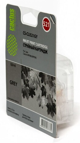 Картридж серый Cactus CS-CLI521GY