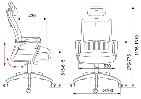 Кресло Бюрократ  MC-201-H