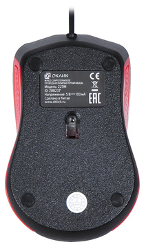 Мышь Oklick Мышь 225M 288237, цвет красный