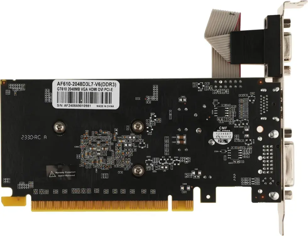 Видеокарта Afox GeForce GT 610 2 ΓБ Retail