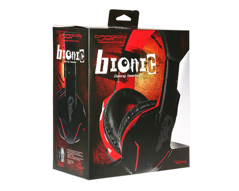 Гарнитура Qumo Bionic, цвет красный/черный