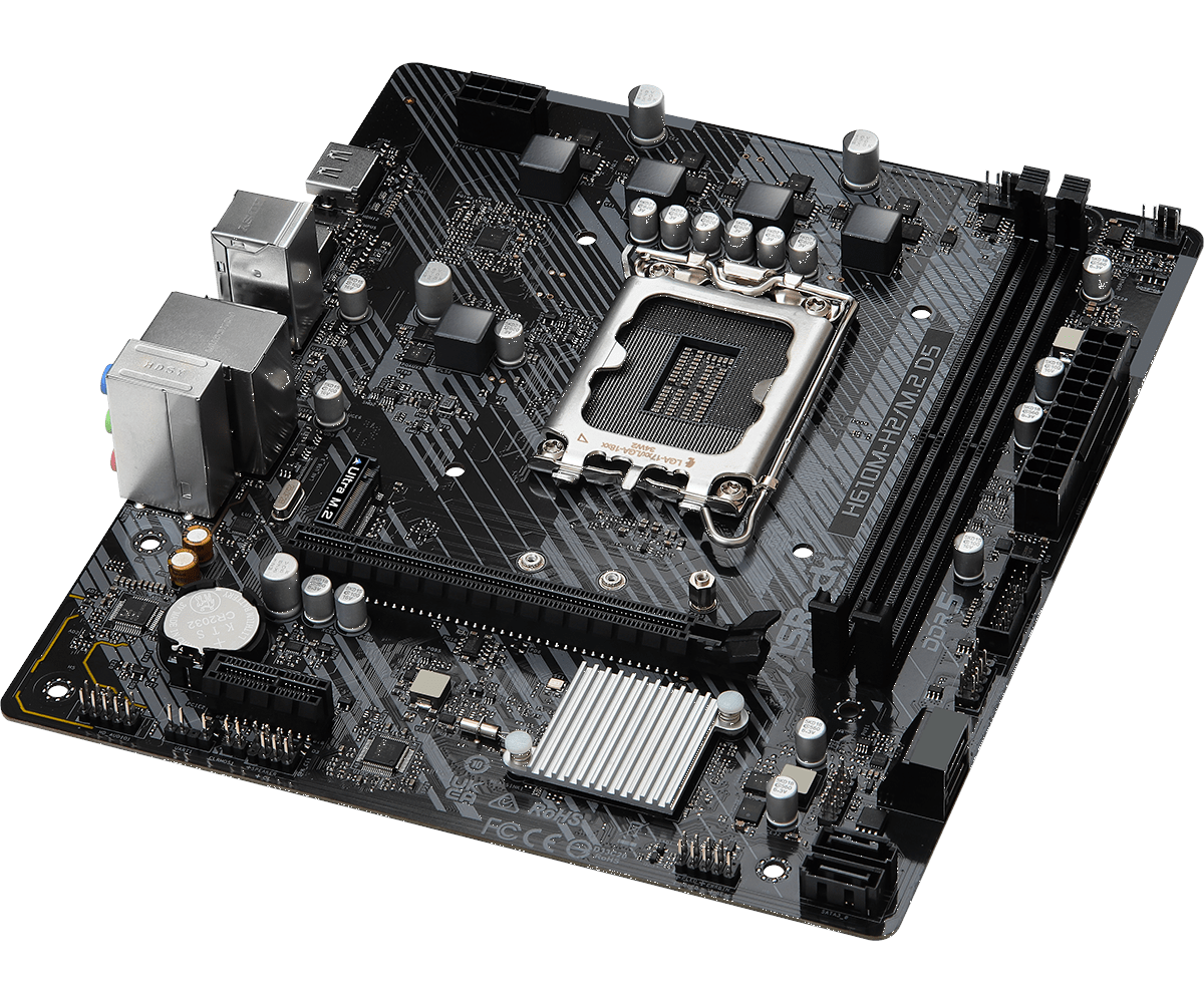 Материнская плата ASRock LGA 1700 Intel H610 H610M-H2/M.2 D5