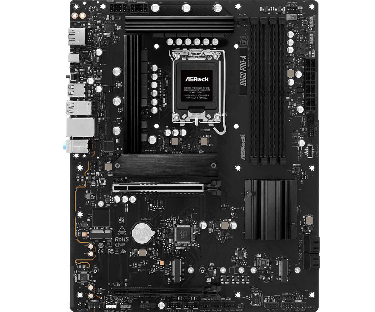 Материнская плата ASRock LGA 1851 Intel B860 B860 PRO-A