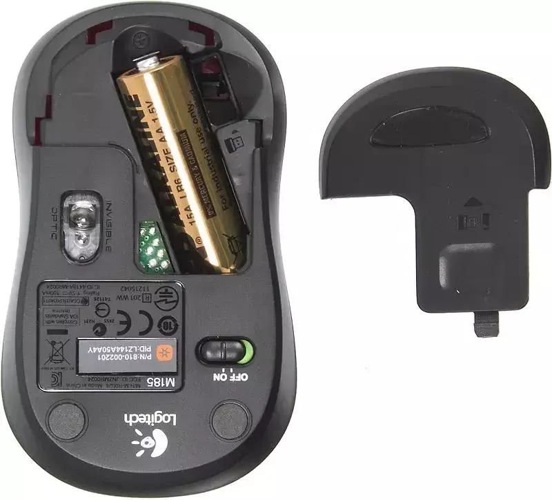 Мышь Logitech M185 910-002633, цвет черный