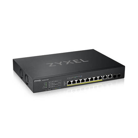 ZYXEL Hybrid Smart PoE ++ ZYXEL NebulaFlex XS1930-12HP switch, 19 "rack, 10xRJ-45: 1 / 2.5 / 5 / 10G (8 of them PoE ++ (802.3bt), 2xSFP +, 375 W PoE budget, standalone / cloud management