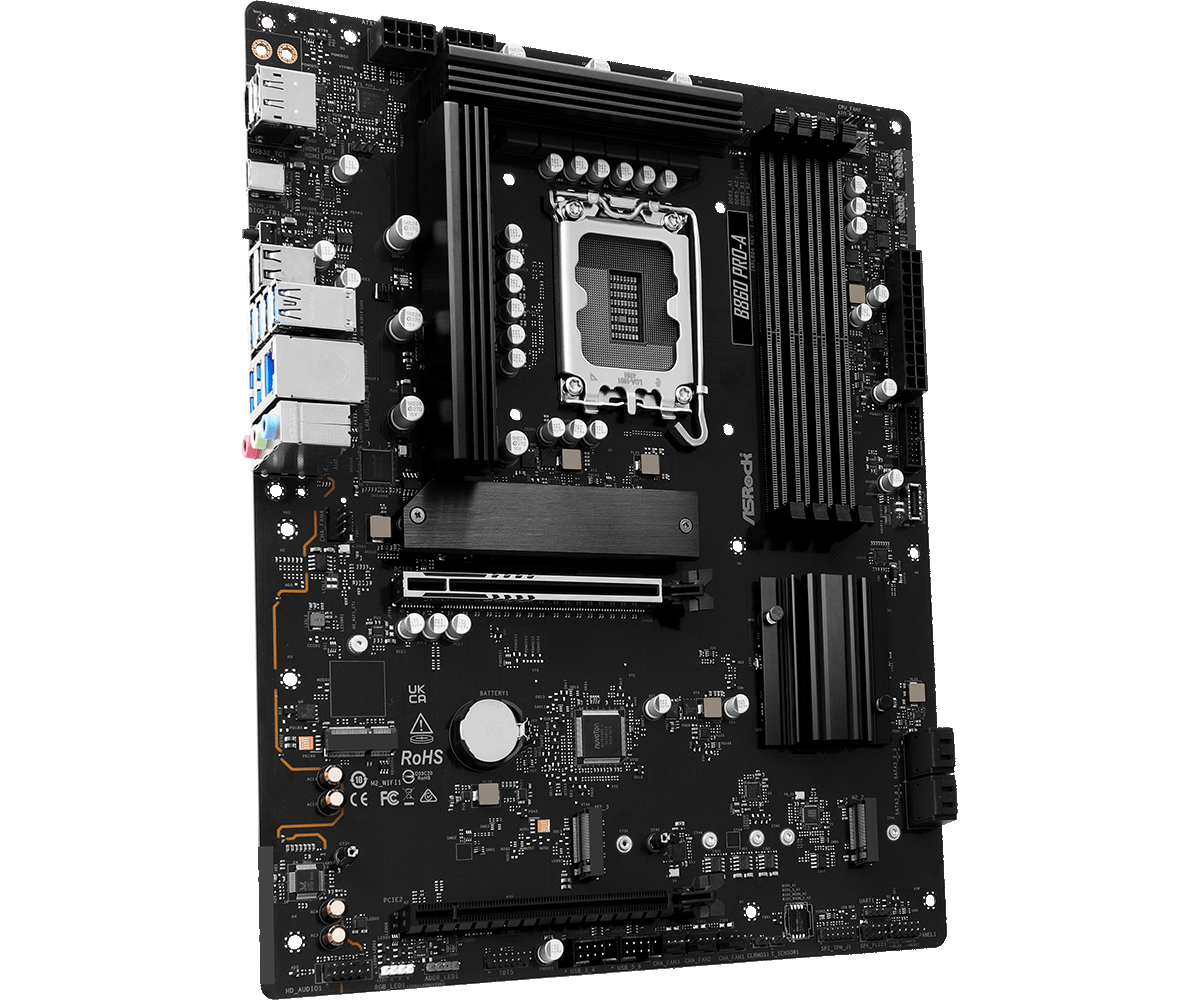 Материнская плата ASRock LGA 1851 Intel B860 B860 PRO-A