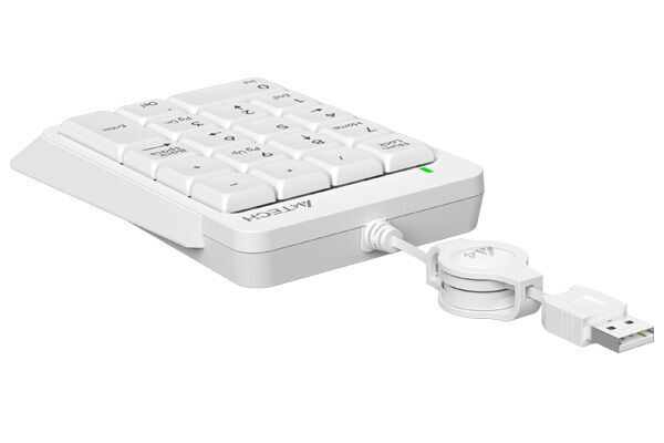 Клавиатура A4tech Числовой блок Fstyler FK13 FK13 USB ( WHITE ), цвет белый