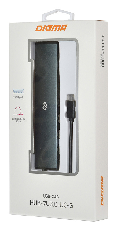 USB-концентратор DIGMA HUB-7U3.0-UC-G