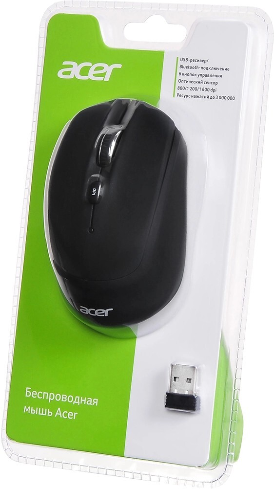 Мышь ACER OMR050 ZL.MCEEE.00B, цвет черный