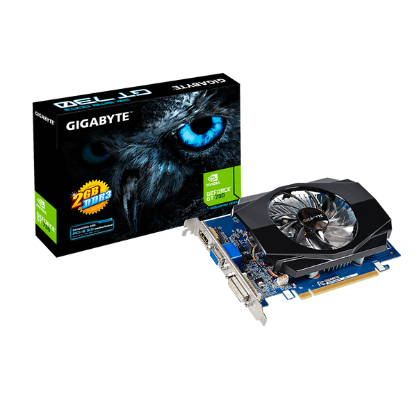 

Видеокарта Gigabyte GeForce GT 730 2 ΓБ Retail
