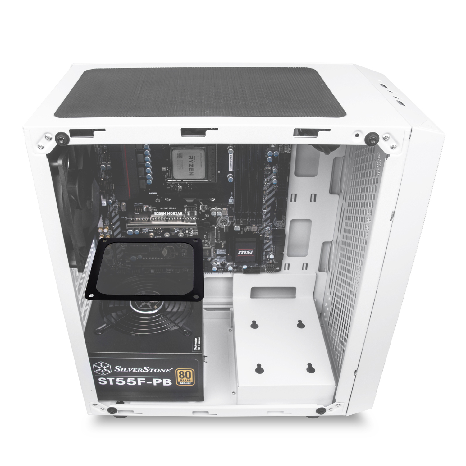 Система охлаждения Silverstone Магнитный фильтр вентилятора FF123 White