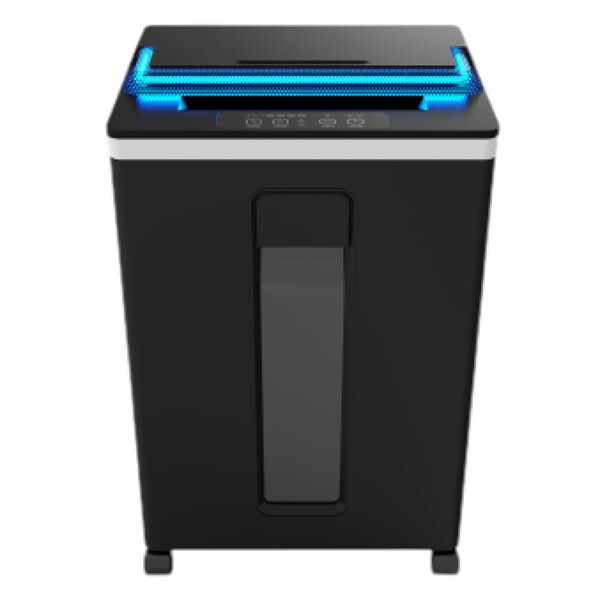 

Шредер Office Kit S165UV черный (секр.P-5)/фрагменты/8лист./22лтр./скобы