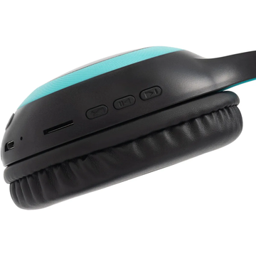 Bluetooth-гарнитура DIGMA BT-15, цвет голубой/черный