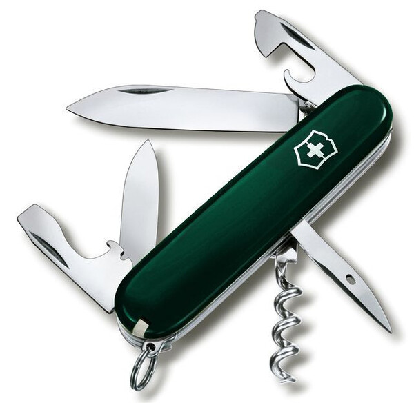 

Нож перочинный Victorinox Spartan (1.3603.4R) 12функций темно-зеленый карт.коробка