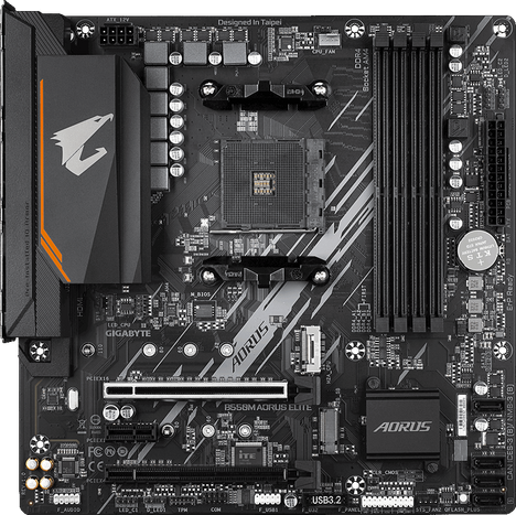 Материнская плата AORUS AM4 AMD B550, B550M AORUS ELITE
