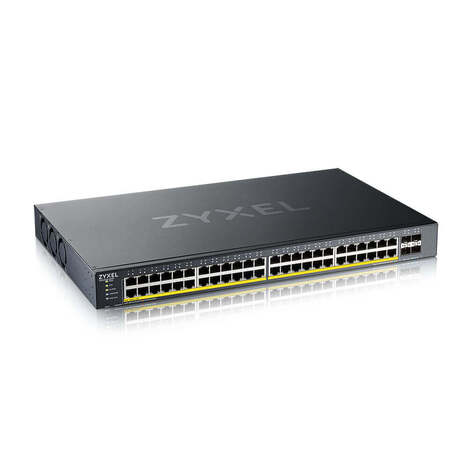 Коммутатор/ XGS1935-52HP, 52 Port Smart Managed PoE Switch, 48x Gigabit PoE and 4x 10G SFP+, hybrid mode, standalone or NebulaFlex Cloud, 375 Watt PoE