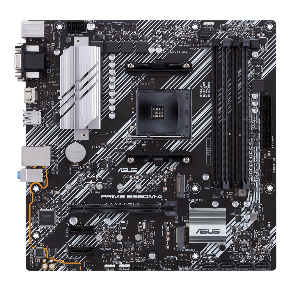 Материнская плата ASUS AMD B550 PRIME B550M-A/CSM