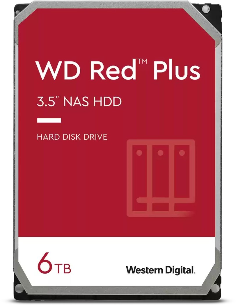 Жесткий диск  Western Digital Red Plus 3.5  6TB 5.4K SATA3