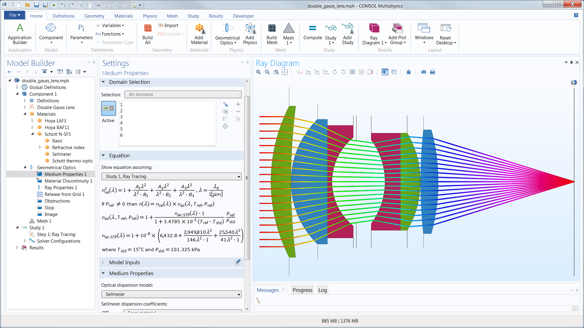 Модуль «Геометрическая оптика» для программы COMSOL Multiphysics®