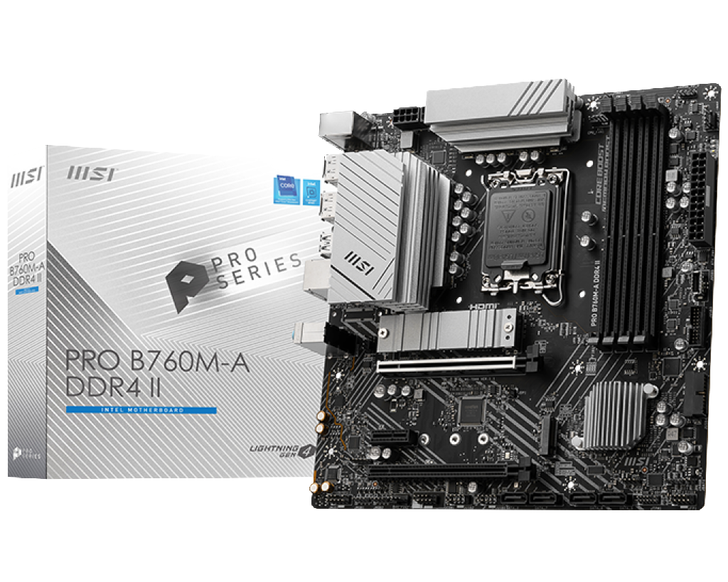 Материнская плата MSI Intel B760 PRO B760M-A DDR4 II