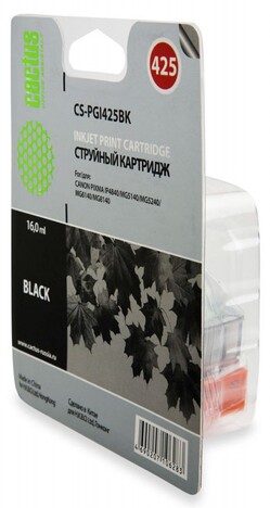 Картридж черный Cactus CS-PGI425BK