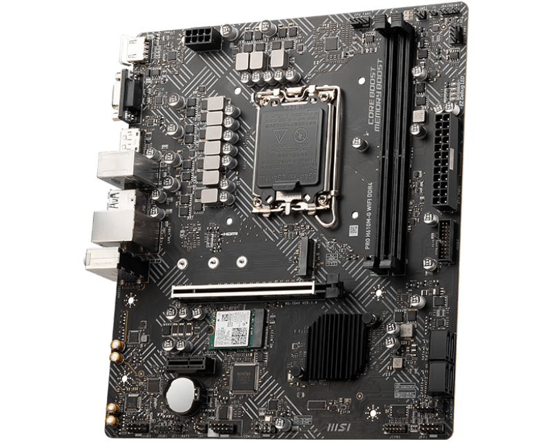 Материнская плата MSI Intel H610 PRO H610M-G WIFI DDR4