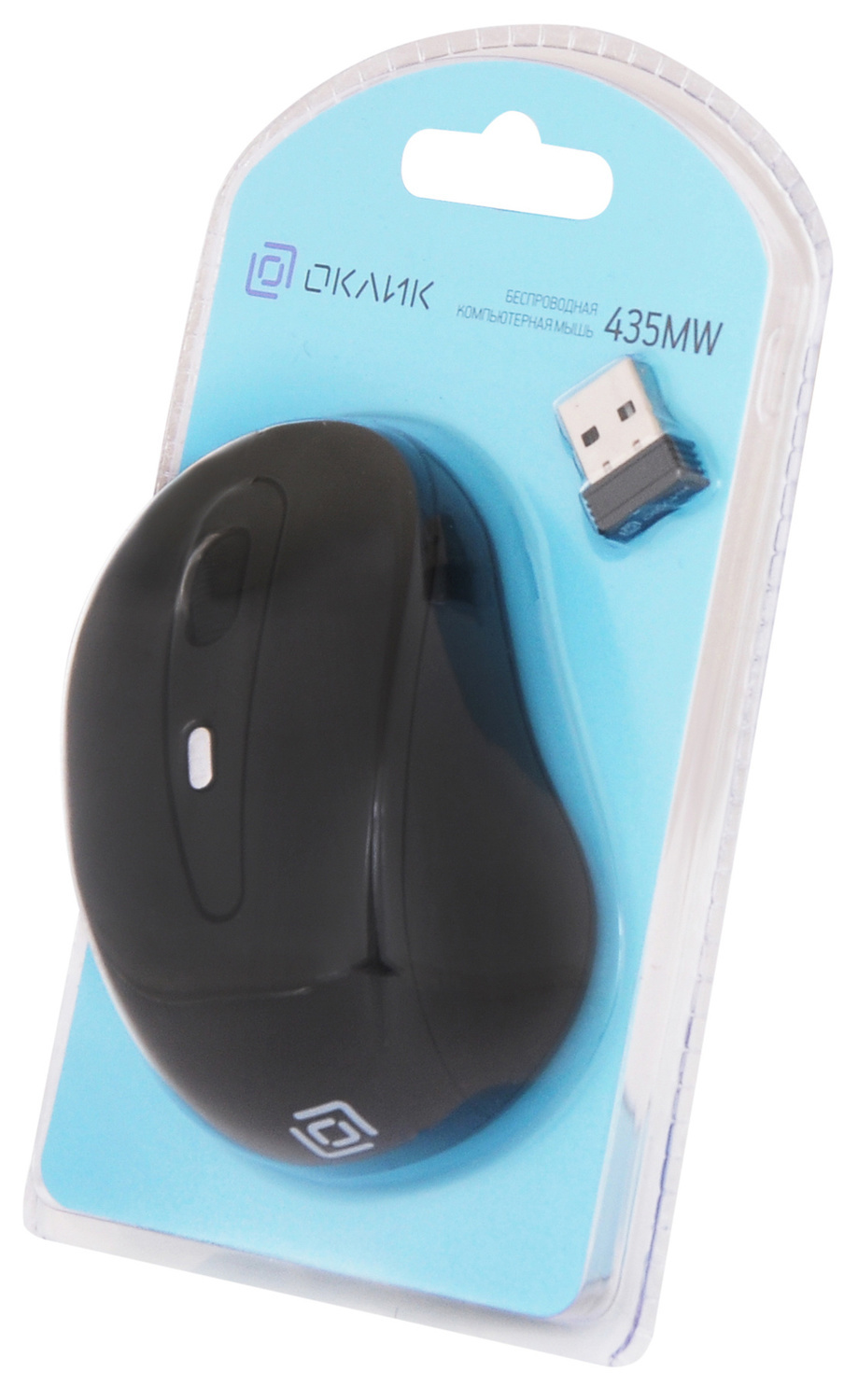 Мышь Oklick Мышь 435MW 945809, цвет черный