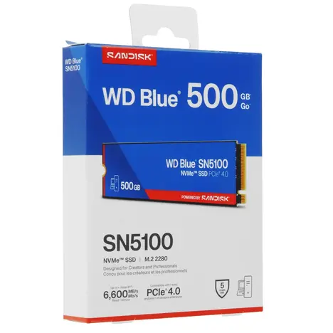 Внутренний твердотельный накопитель Western Digital Blue SN5100 500GB