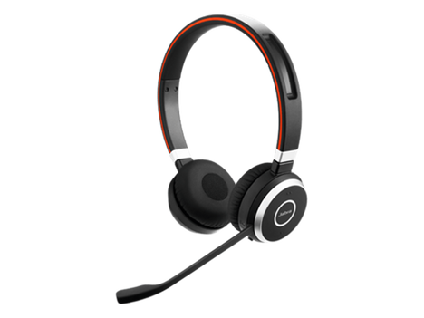 Bluetooth-гарнитура Jabra Evolve EVOLVE 65 Stereo, цвет красный/черный/серебристый