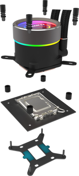 Система водяного охлаждения Lian-Li GA II Trinity 360 Black Soc-AM5/AM4/1151/1200/1700 Al+Cu Ret