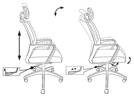 Кресло Бюрократ  MC-201-H