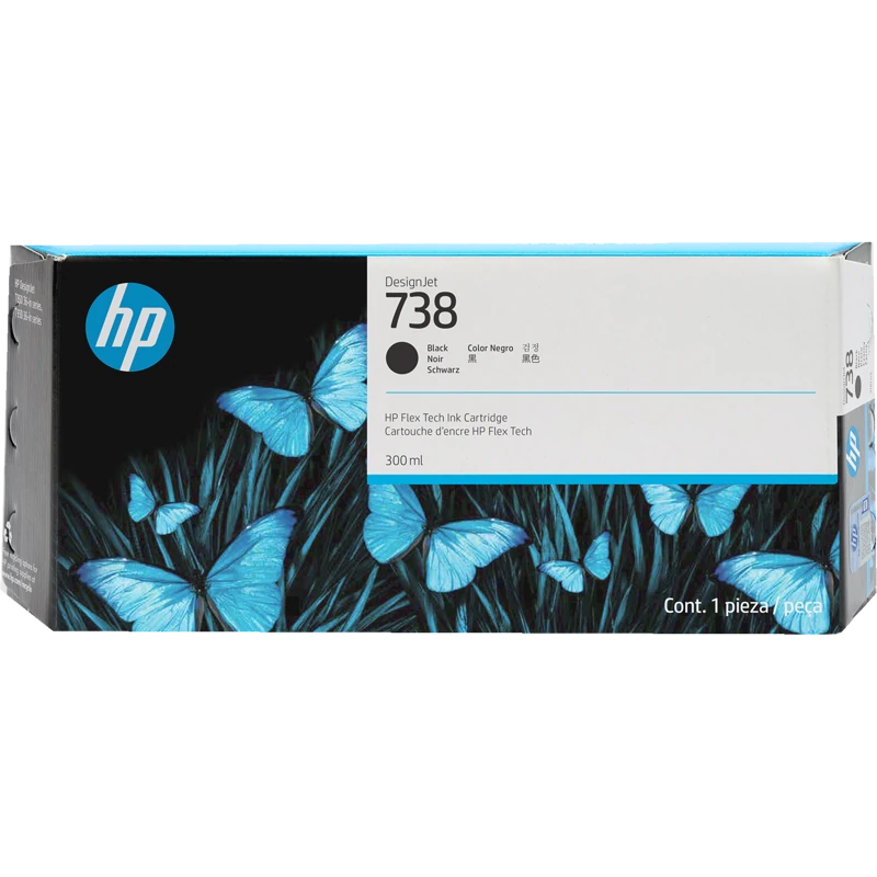 Картридж черный HP Inc. 738 300-мл, 498N8A
