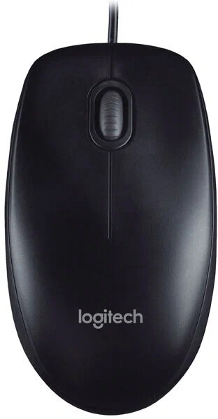 Мышь Logitech B100 910-006605, цвет черный