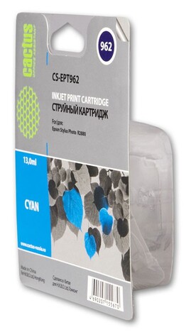 Картридж голубой Cactus CS-EPT962