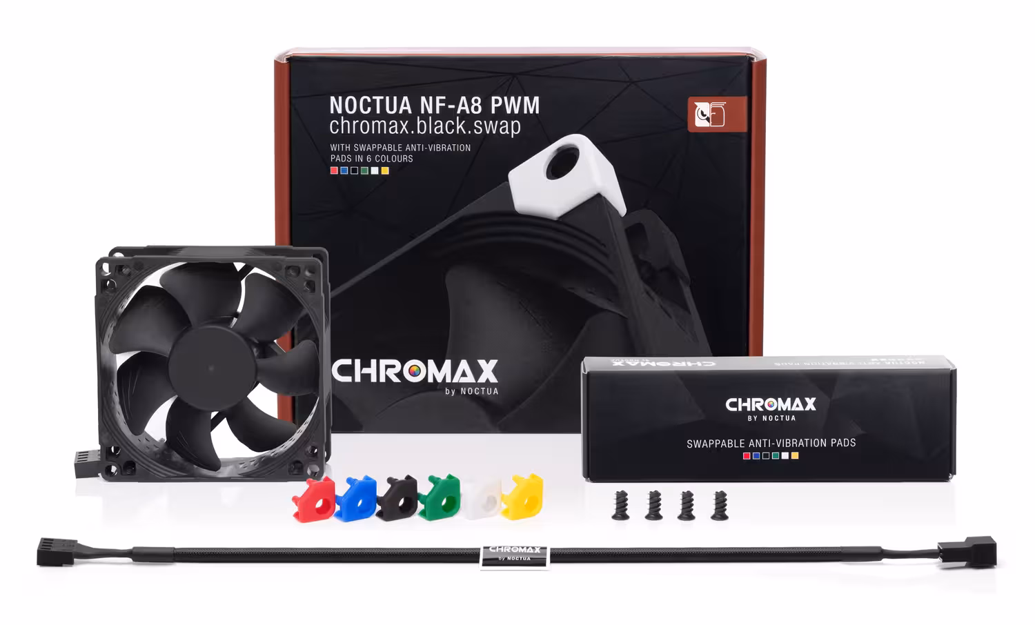 Вентилятор Noctua для корпуса NF-A8 PWM chromax.black.swap