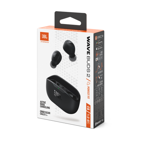Bluetooth-гарнитура JBL Wave Buds 2, цвет черный