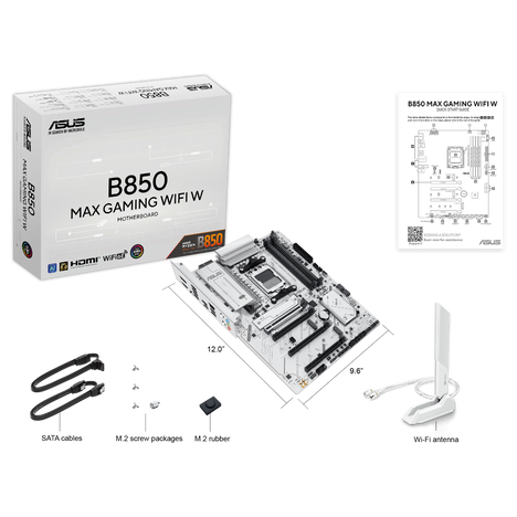 Материнская плата ASUS AMD B850 B850 MAX GAMING WIFI W