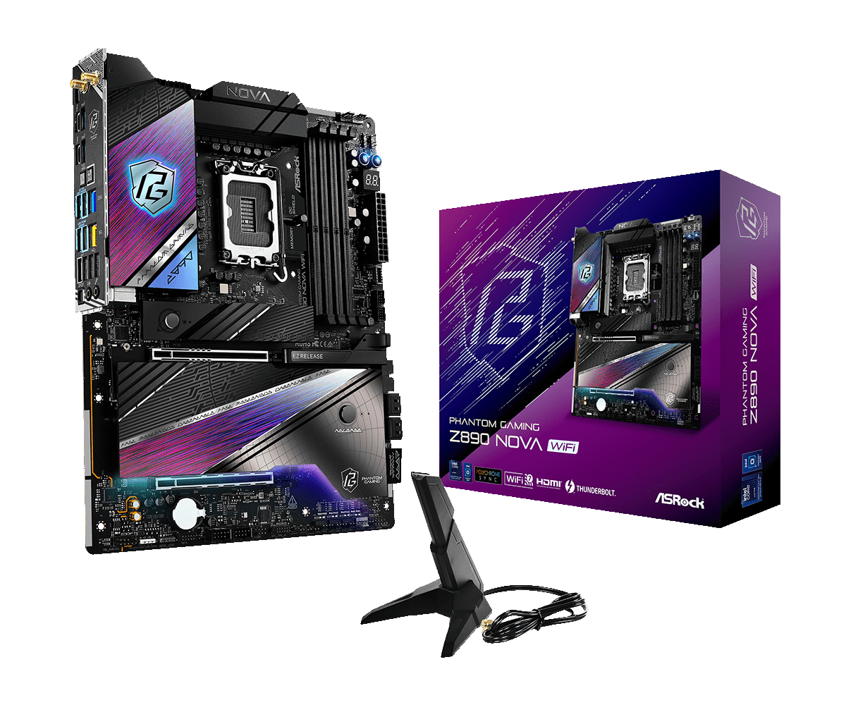 Материнская плата ASRock LGA 1851 Intel Z890 Z890 Nova WiFi
