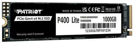 Внутренний твердотельный накопитель Patriot P400 Lite 1TB