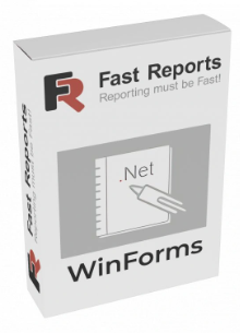 Быстрые отчеты FastReport .NET WinForms Single (лицензии на 12 месяцев), версия в Site