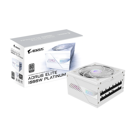 Блок питания Gigabyte AORUS ELITE P1000W 80+ Platinum Modular PCIe 5.0 ICE