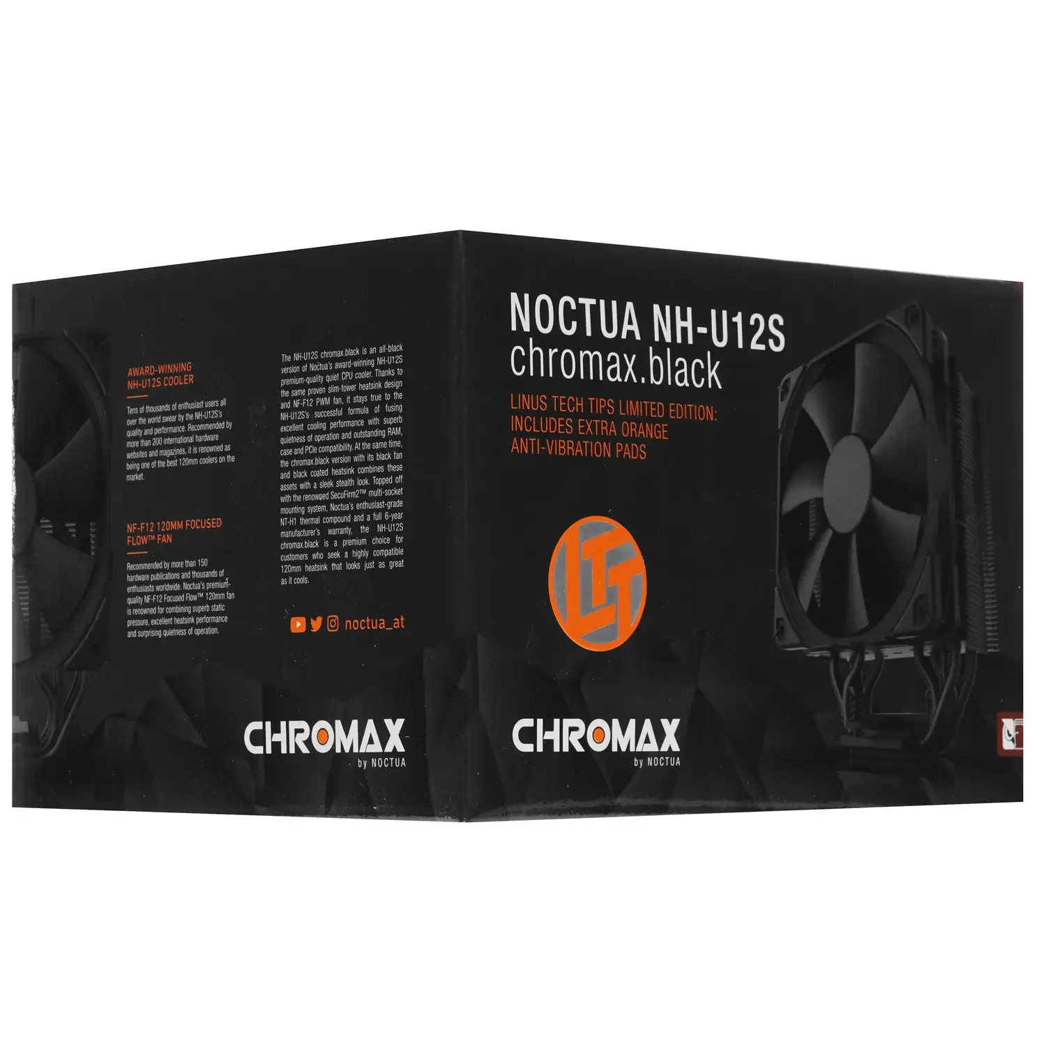 Кулер Процессорный Noctua CPU Cooler NH-U12S chromax.black