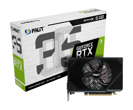 Видеокарта Palit GeForce RTX 3050 6 ΓБ Retail