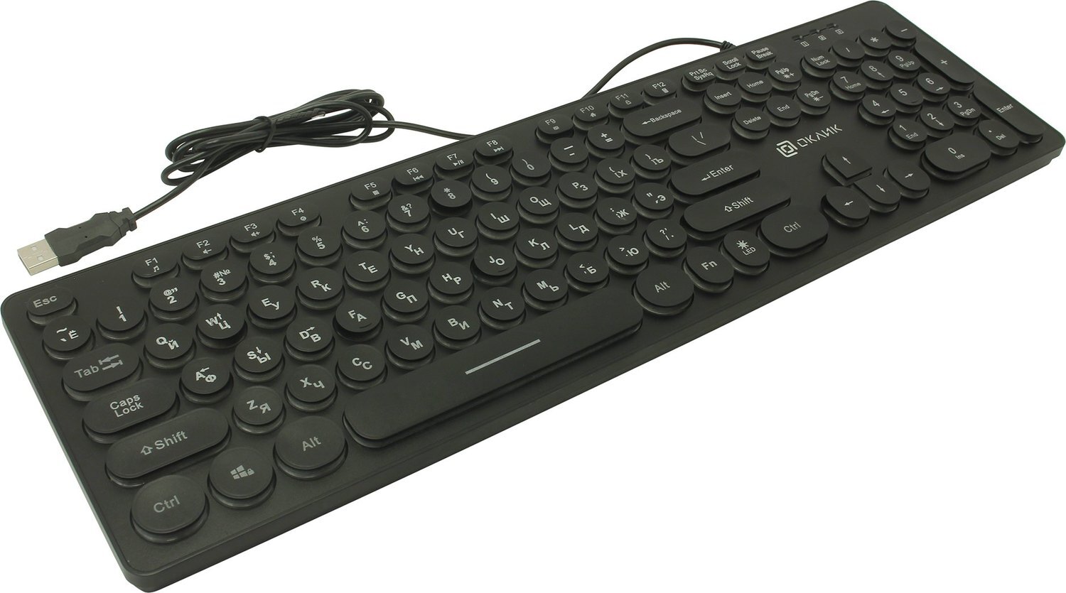 Клавиатура Oklick KeyBoard 420MRL 1091226, цвет черный