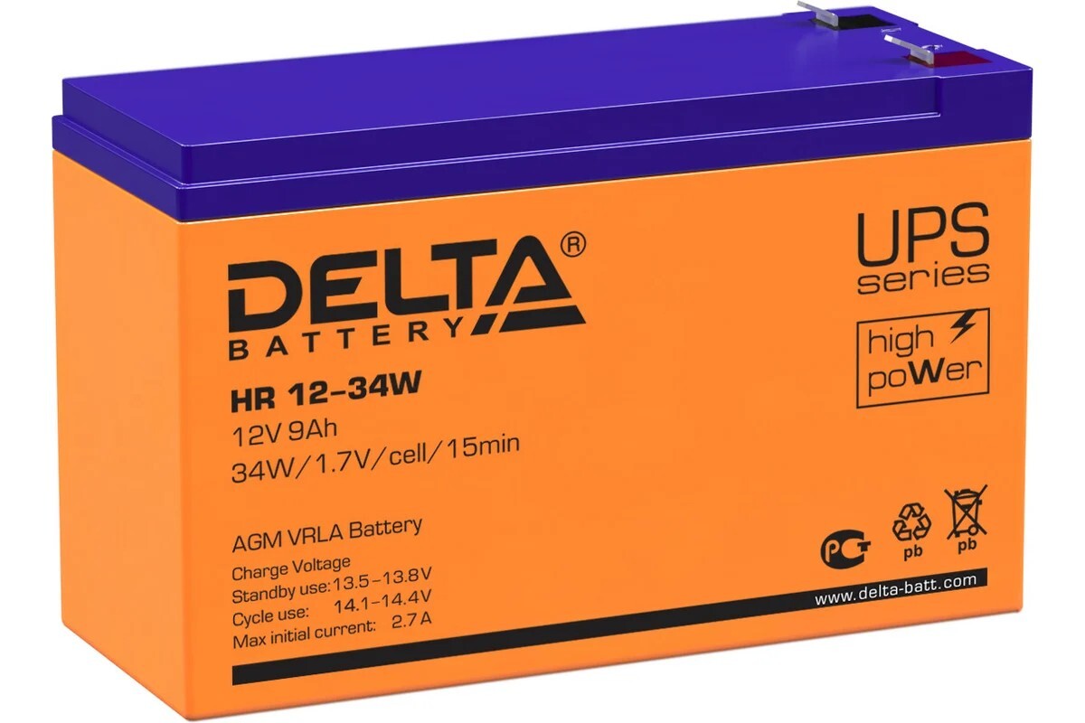Сменная батарея для ИБП Delta HR 12-34W