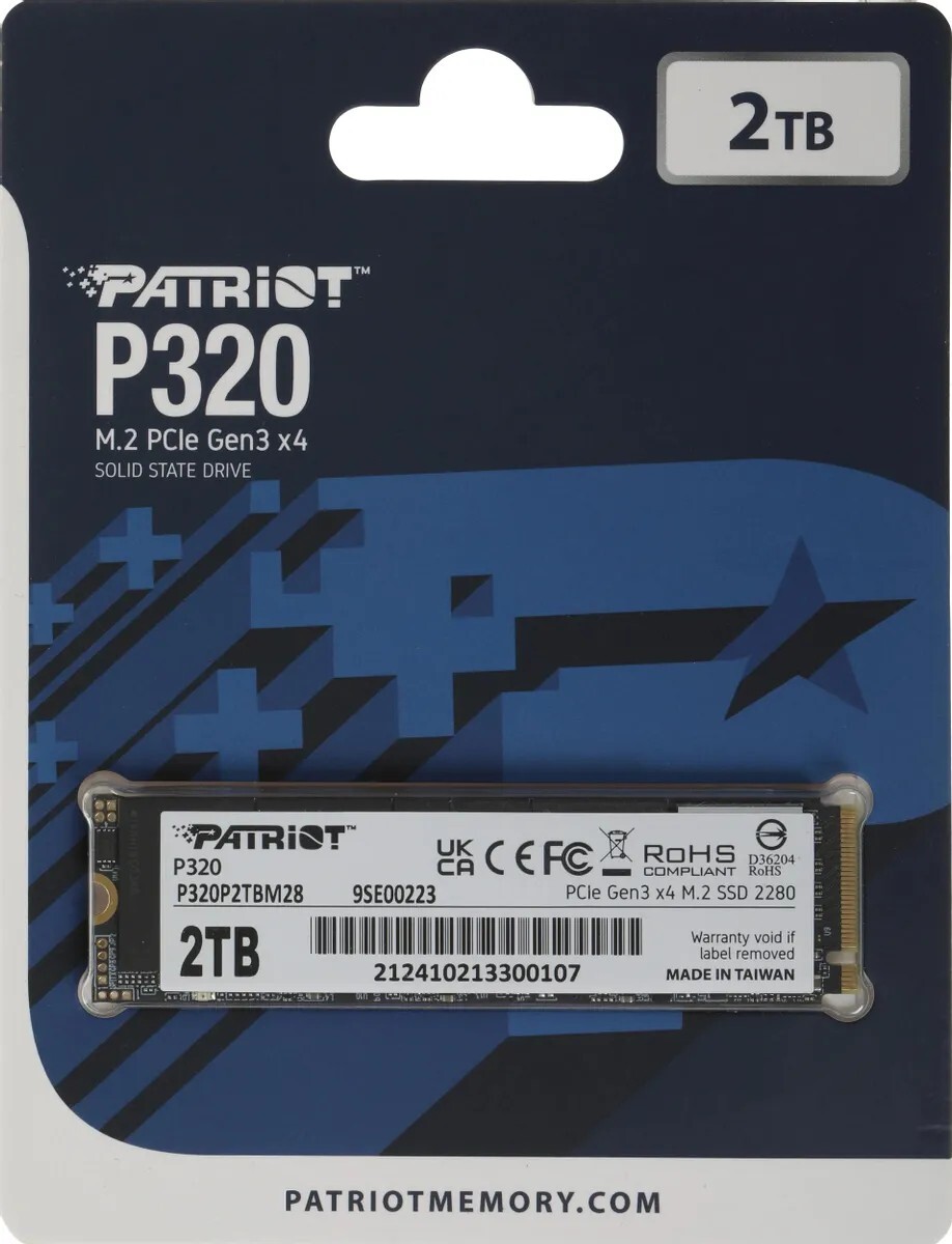 Внутренний твердотельный накопитель Patriot P320 2TB