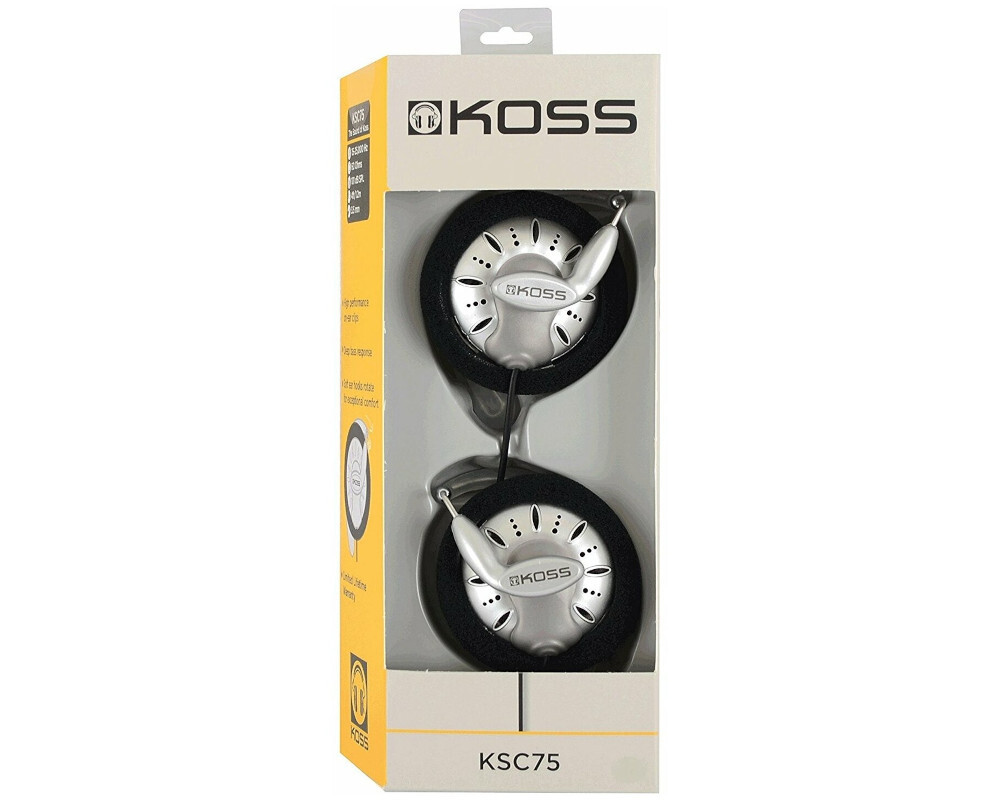 Наушники KOSS KSC-75, цвет серебристый