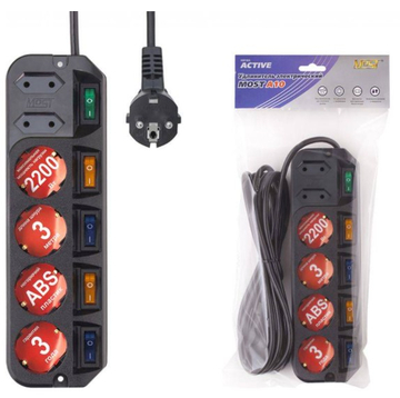 Сетевой фильтр Most Сетевой удлинитель A10 1.6м (6 розеток)